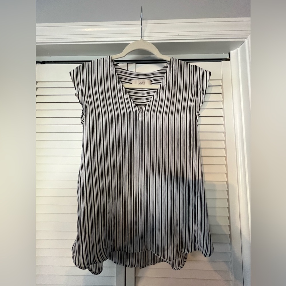 LOFT - Striped Blouse